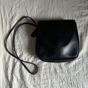 Vintage Coach Lindsay Black Leather Bag
